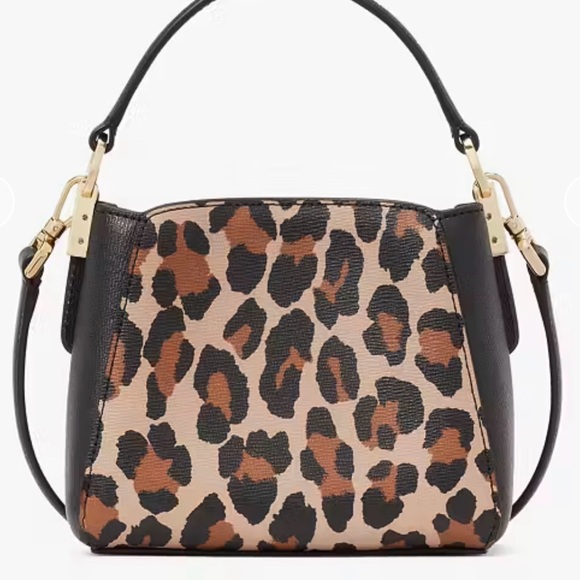 Kate Spade Phoebe Spotted Leopard Top Handle Crossbody Bag - Picture 4 of 6